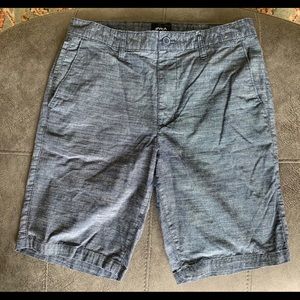 RVCA Mens Dark Navy Woven Dress Shorts